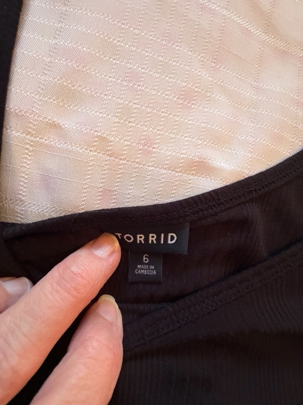 Torrid Ribbed TankTop-NWOT-Size 6X - Picture 3 of 5